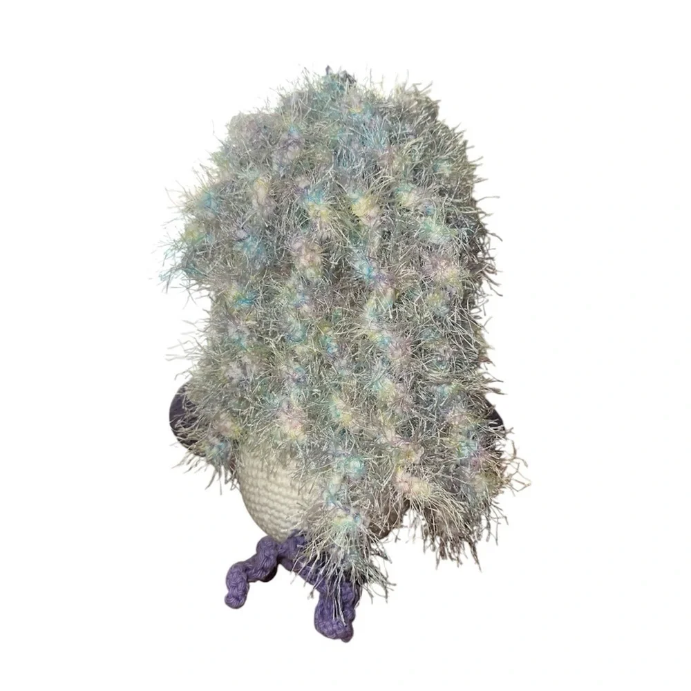 Unicorn hand crochet plush handmade 18” beautiful dreadlocks new